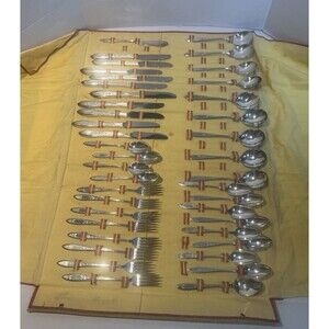 Vintage WM A Rogers Oneida LTD Silverware 41 Piece Set